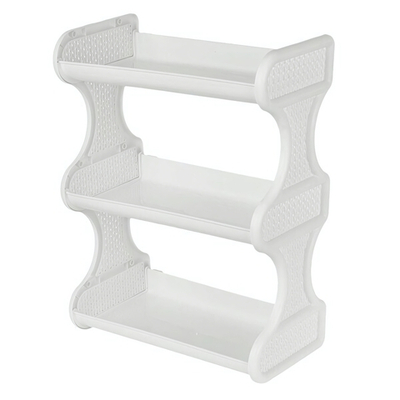 Полка навесная Keeplex Ajur трехсекционная 32,4х17х41,8см белое облако