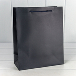 Пакет подарочный 26х32х12см "Фактура" (Синий)