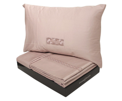 Постельное белье 2 спальное евро Cesare Paciotti Majestic розовое