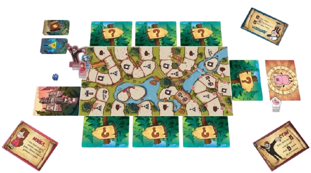 Настольная игра Гравити Фолз: Спасти Пухлю