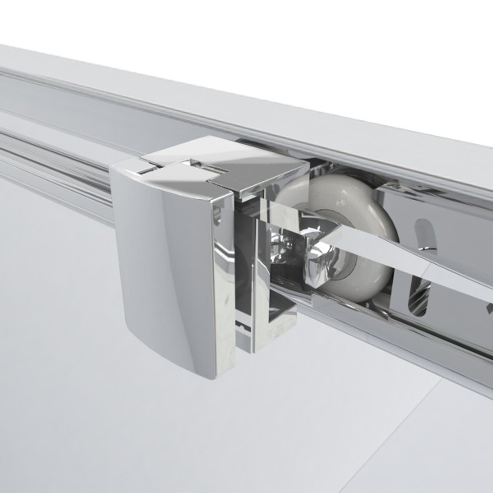 Душевое ограждение Ambassador Forsa 17021113AX-90AX (180х90х200) прямоугольник,хром,стекло прозрачное,раздвижная,2 места