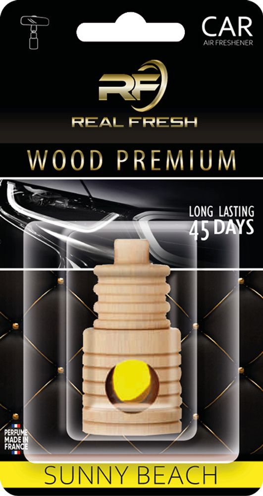ОСВЕЖИТЕЛЬ ВОЗДУХА &quot;REAL FRESH&quot; WOOD PREMIUM SUNNY BEACH 5ML