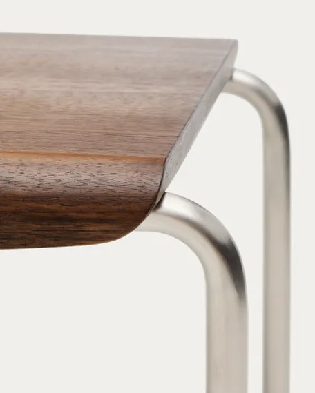 Скамья Tarsel 142х45 см, орех, сталь