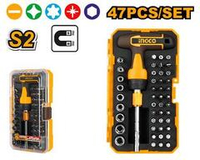 Т-образная реверсивная отвертка 47шт. S2 INGCO HKSDB0478 INDUSTRIAL