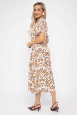 Платье Иоланда (бело-коричневое) П13678-5М LT Collection