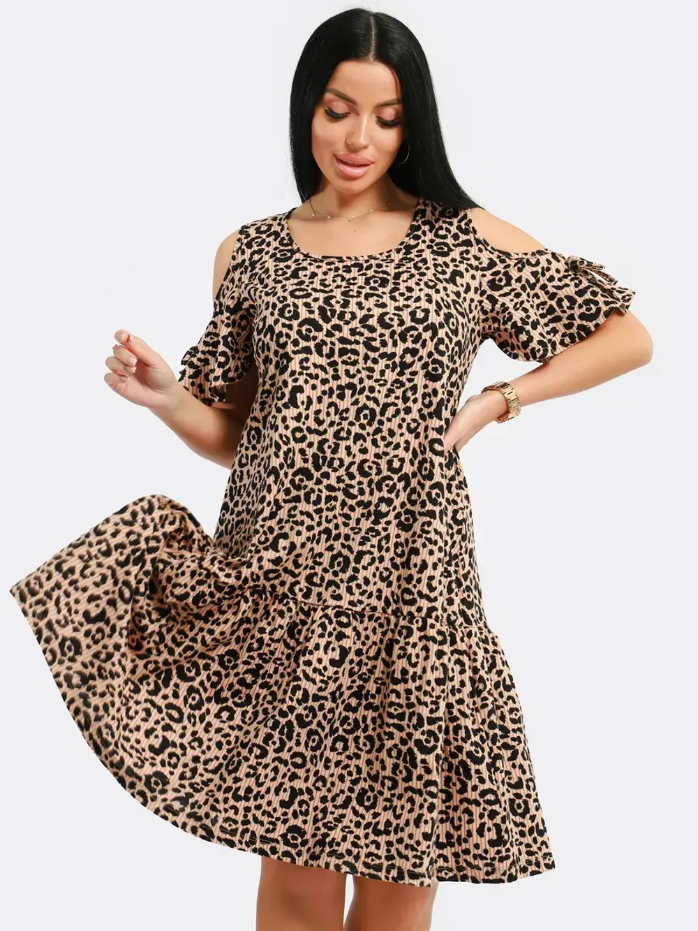 Платье свободное большие размеры