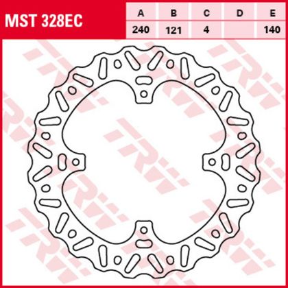 Диск тормозной TRW MST328EC