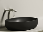 Умывальник чаша накладная овальная (цвет Черный Матовый) Element 600x415x135мм