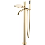 Напольный смеситель для ванны с душем Boheme Stick 129-GG gold diamond gold
