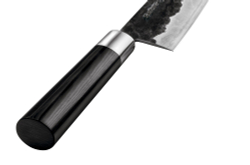 Нож кухонный Сантоку 18.2см, гвоздичное масло и салфетка Samura Blacksmith