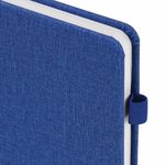 Ежедневник недатированный А5 138x213 мм BRAUBERG "Finest" под кожу, резинка, 136 л., синий, 111872