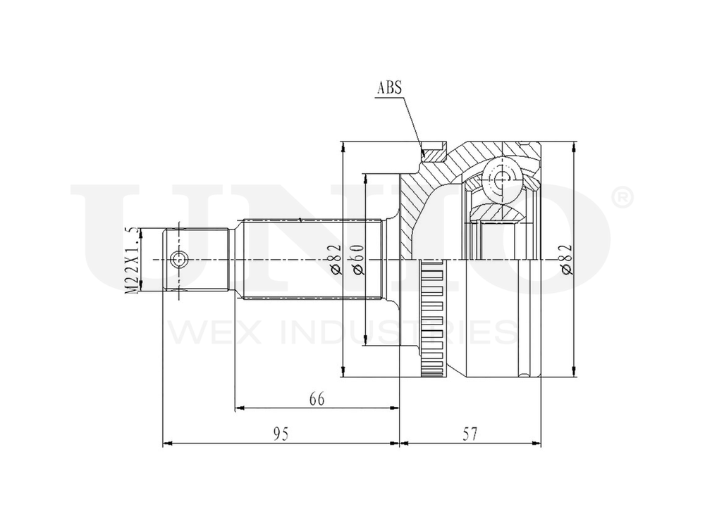 ШРУС внешний UNIO CVJ-20207