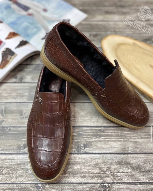 Лоферы Stefano Ricci из кожи крокодила