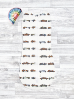 Пелёнка-кокон Mjölk Retro Cars, уценка