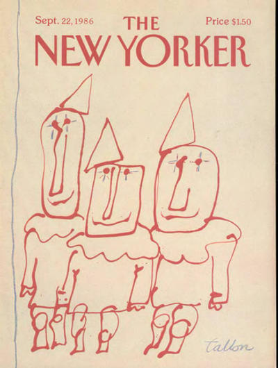 Журнал The New Yorker 22-09-1986