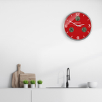 Часы настенные Bresser MyTime io NX Thermo/Hygro, 30 см, красные