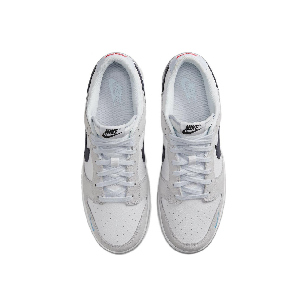 Кроссовки Nike Dunk Low Mini Swoosh - Football Grey Midnight Navy