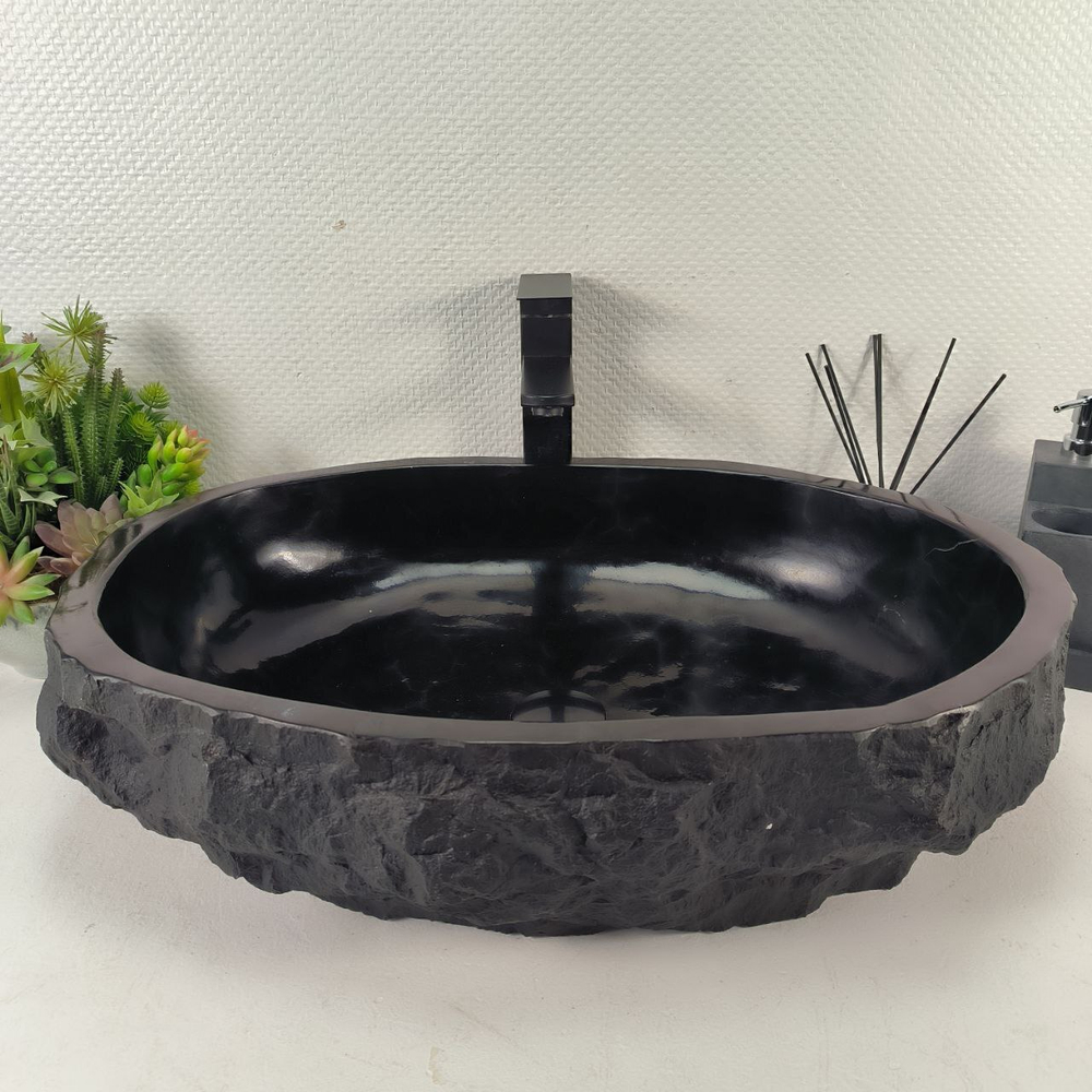 Раковина из андезита Erozy Black EA-65001 63*43*15 0039