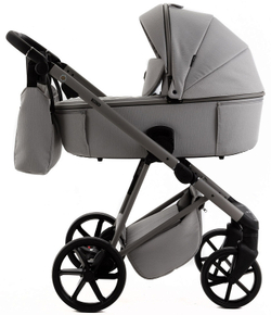 Детская коляска Adamex Delta Natura 2 в 1 DN-9-MOON (СВ.СЕРЫЙ)