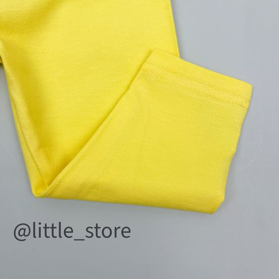 Легинсы хлопковые "One love" Желтые