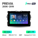 Teyes SPRO Plus 9" для Toyota Previa 2006-2019