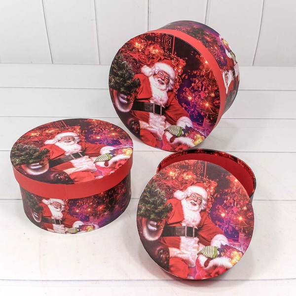 
          Коробка 21 х 11.5 см Набор 3 шт "Санта" (Красный)