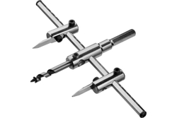 Сверло ЗУБР ″Мастер″ регулируемое по дереву, двухрезцовое ″Балеринка″, d=40-200мм, 1-30мм, в блистер