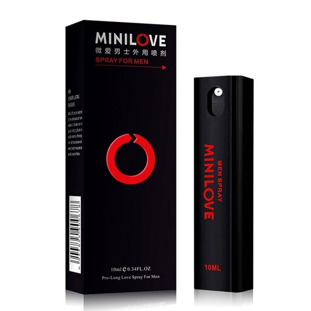Minilove чёрный - спрей пролонгатор для мужчин