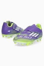 Бутсы adidas F50 Club FG/MG Junior - фиолетовый