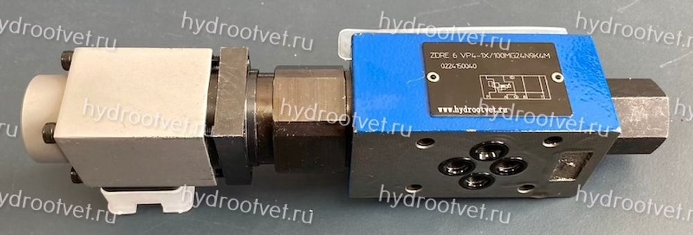 ZDRE6VP2-1X/210MG24K4M - Пропорциональный редукционный клапан Ду6, давление регулировки до 210 бар, монтаж - модульный