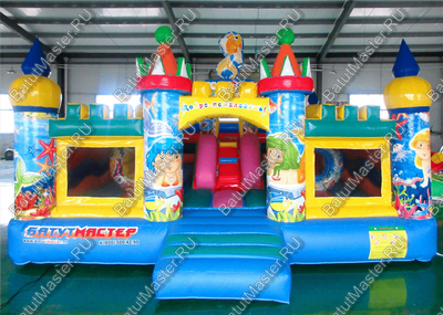 Коммерческий надувной батут "Приключения на море" 6*5*2,8 м