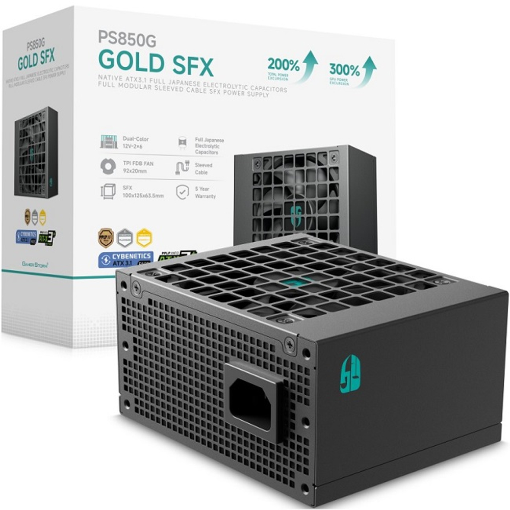 Блок питания Deepcool 850W GAMERSTORM PS850G (модульный, 16 Pin PCIe 5.0, Cybenetics Platinum, PPLP Gold, SFX)
