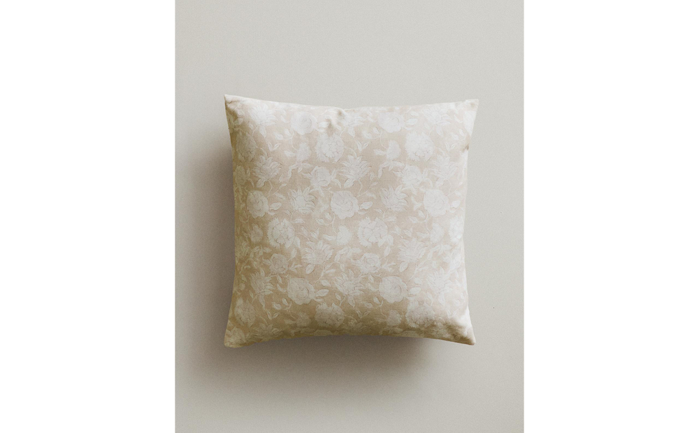 Zara Home наволочка декоративная из хлопка, бежевый, 45x45 см