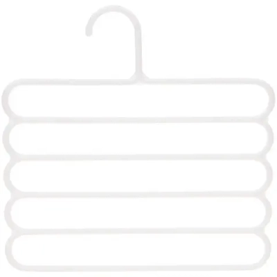 Вешалка для брюк 2шт «ИДЕЯДОМА», цвет молочный, 5 отд, 30*30см (Лейбл Селфи)