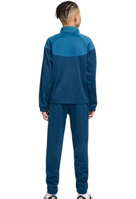 Детский теннисный костюм Nike Kids Dri-Fit Poly Knit Full Zip - blue force/green abyss/white