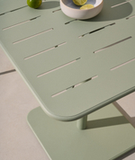 Уличный стол Brai из оцинкованной стали бирюзового цвета 70 x 70 см