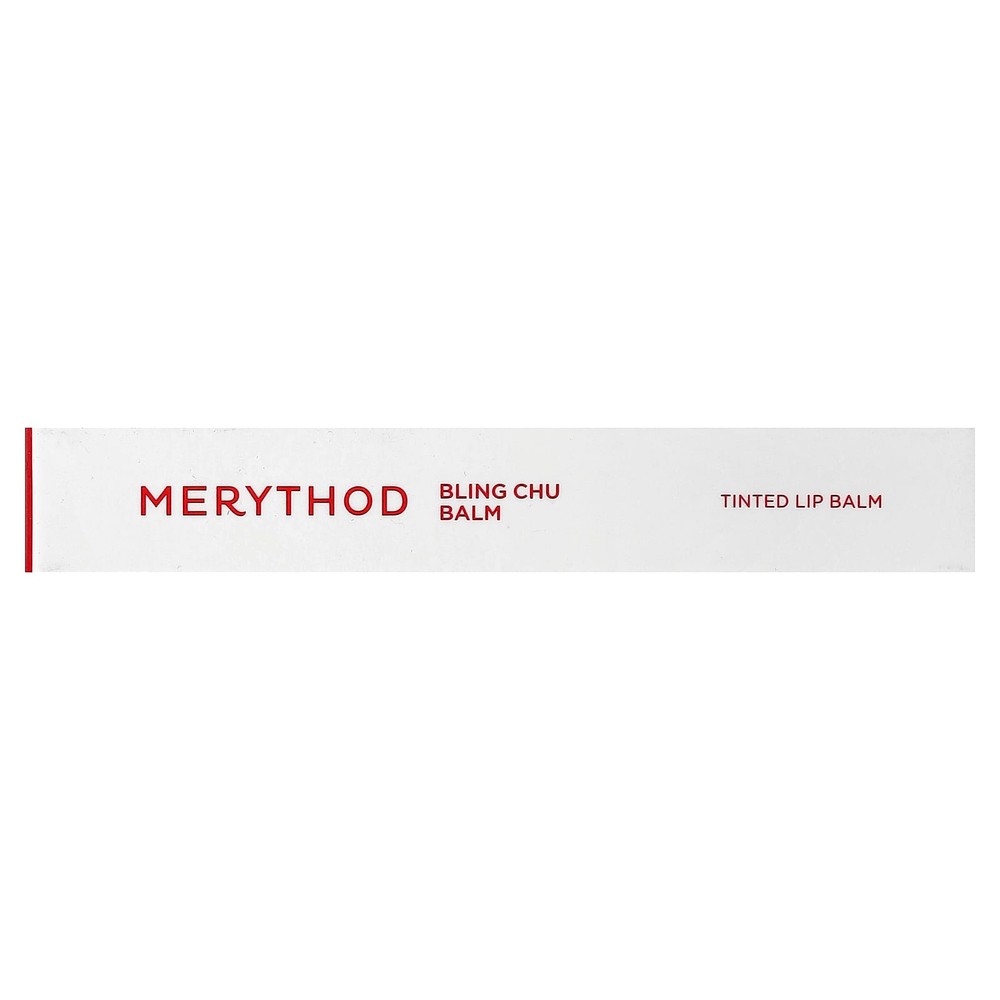 Merythod, Bling Chu, оттеночный бальзам для губ, оттенок 01 красный вальс, 3,3 г (0,12 унции)