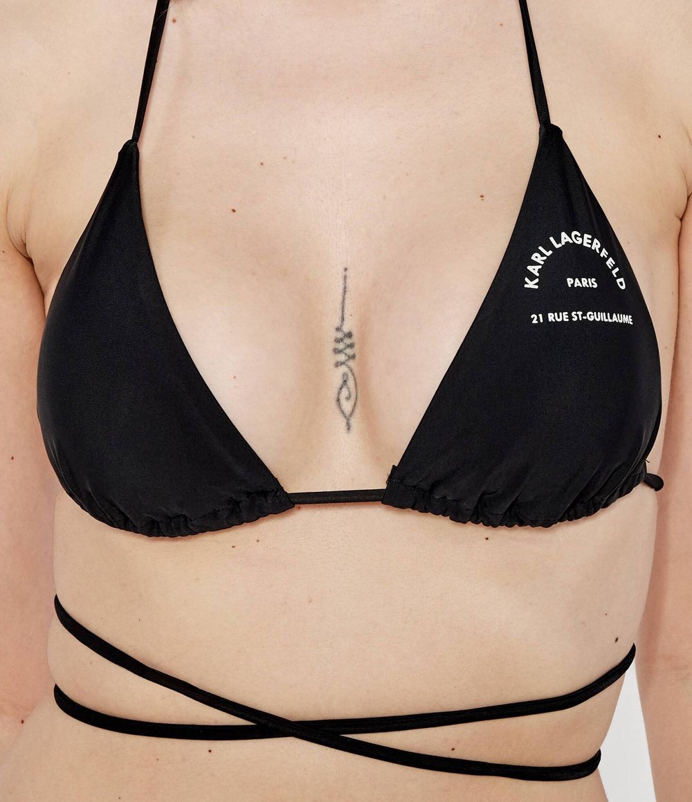 Топ бикини Karl Lagerfeld - черный(230W2215)