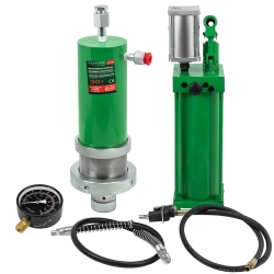 Цилиндр гидравлический для пресса в комплекте со станцией гидравлической и манометром, 30т RockFORCE RF-0101-3Q