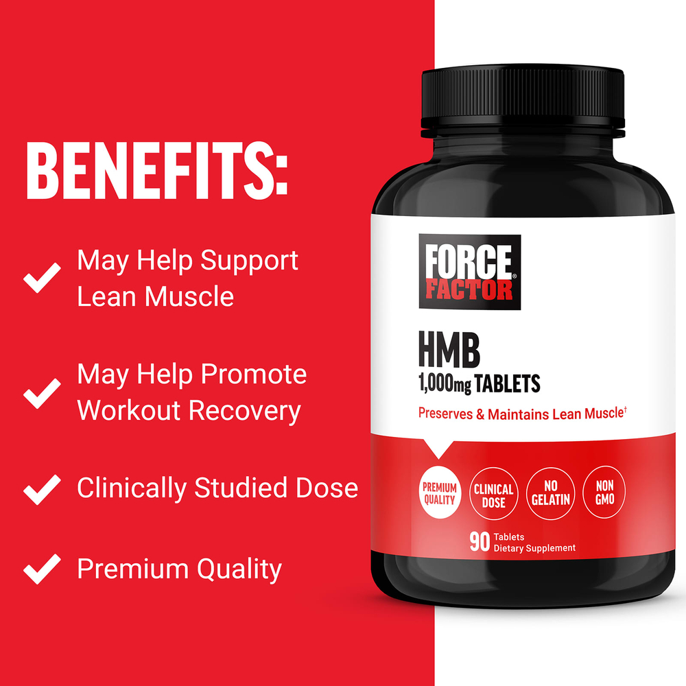 Force Factor, HMB, 90 таблеток