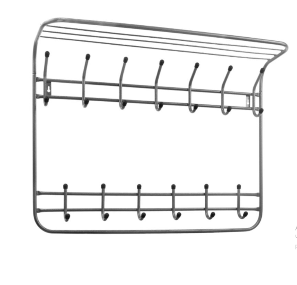 ВЕШАЛКА НАСТЕННАЯ СТАНДАРТ 2-Х ЯР. КОМФОРТ 7/6КР СЕР ВНК763