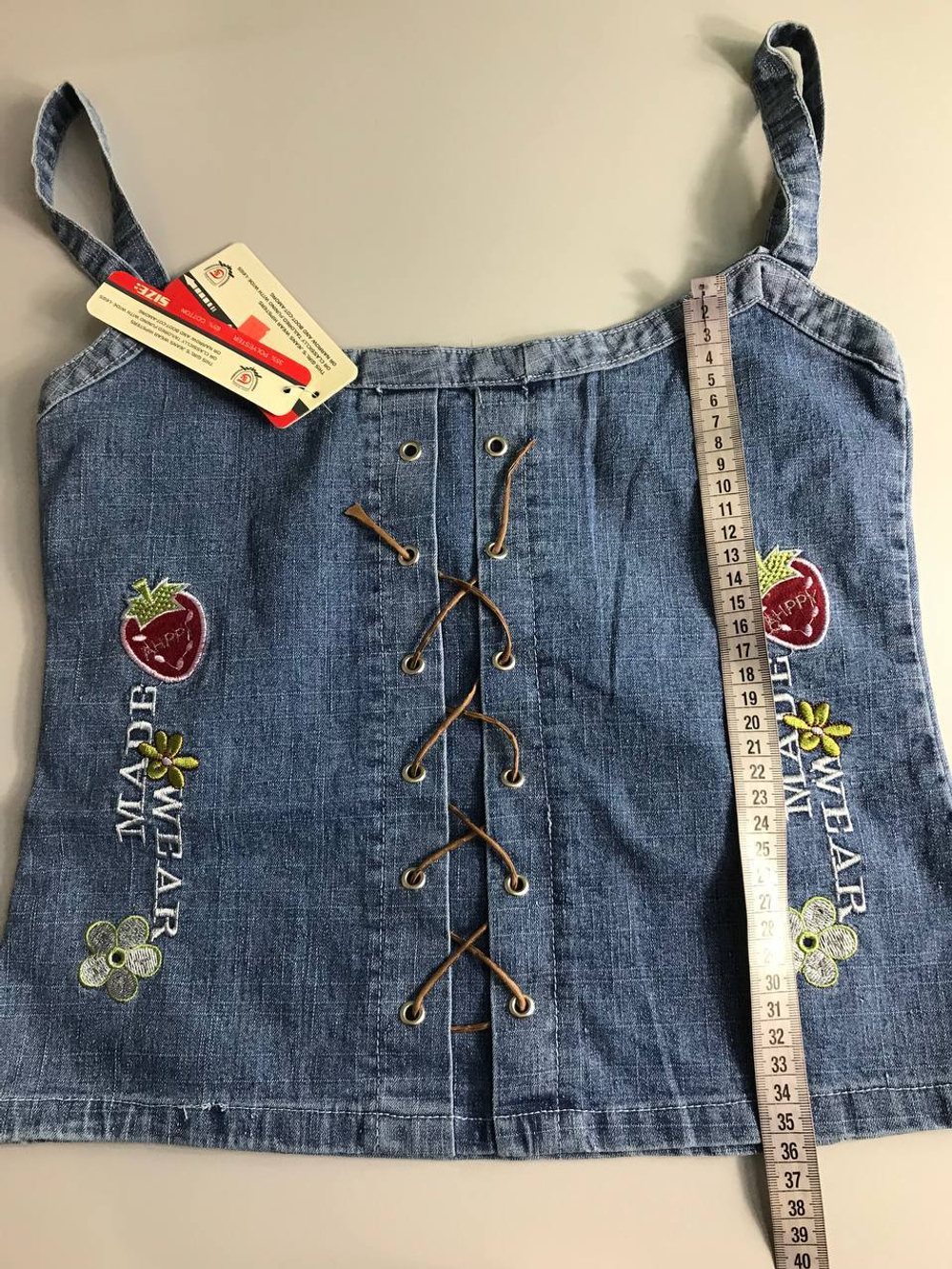 Топ с аппликацией в винтажном стиле, по замерам 42-44 размер, новый