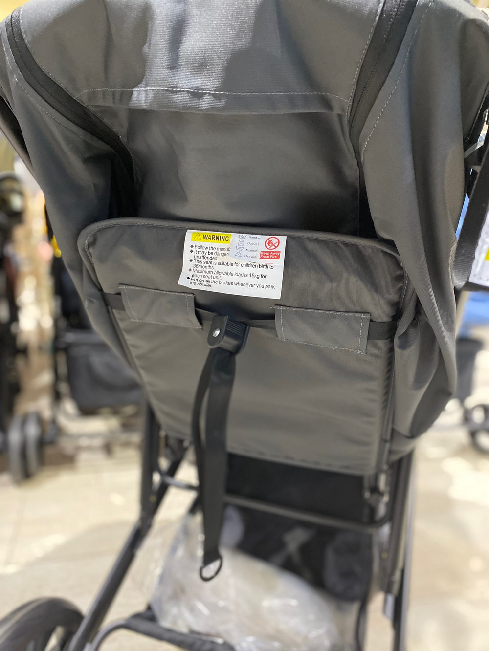 Коляска детская прогулочная Bonnie black дымчато-серый