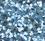 ПЛ014НН6 Пайетки круглые плоские, цвет: светло-голубой металлик, 6 мм, 10 грамм