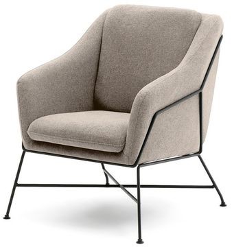 Brida Кресло бежевое на черных стальных ножках Испания Lа Forma