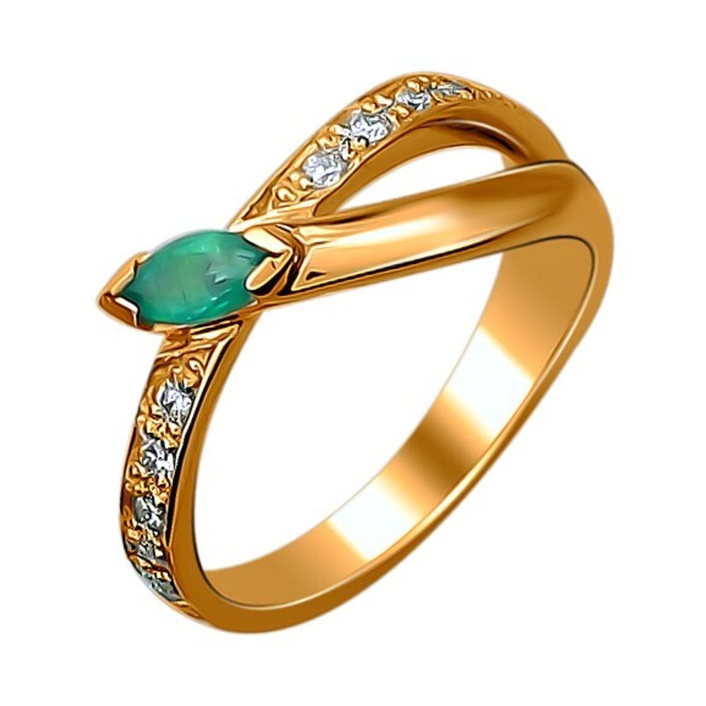 Кольцо с Бриллиант  из красного золота JA-K-611270