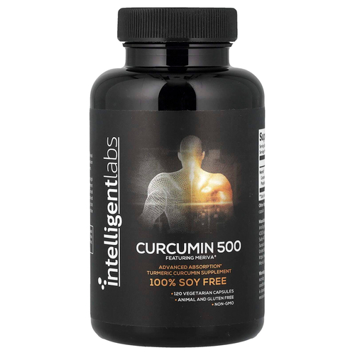 Intelligent Labs, Curcumin 500, 120 вегетарианских капсул