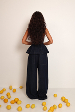 Топ-корсет из денима