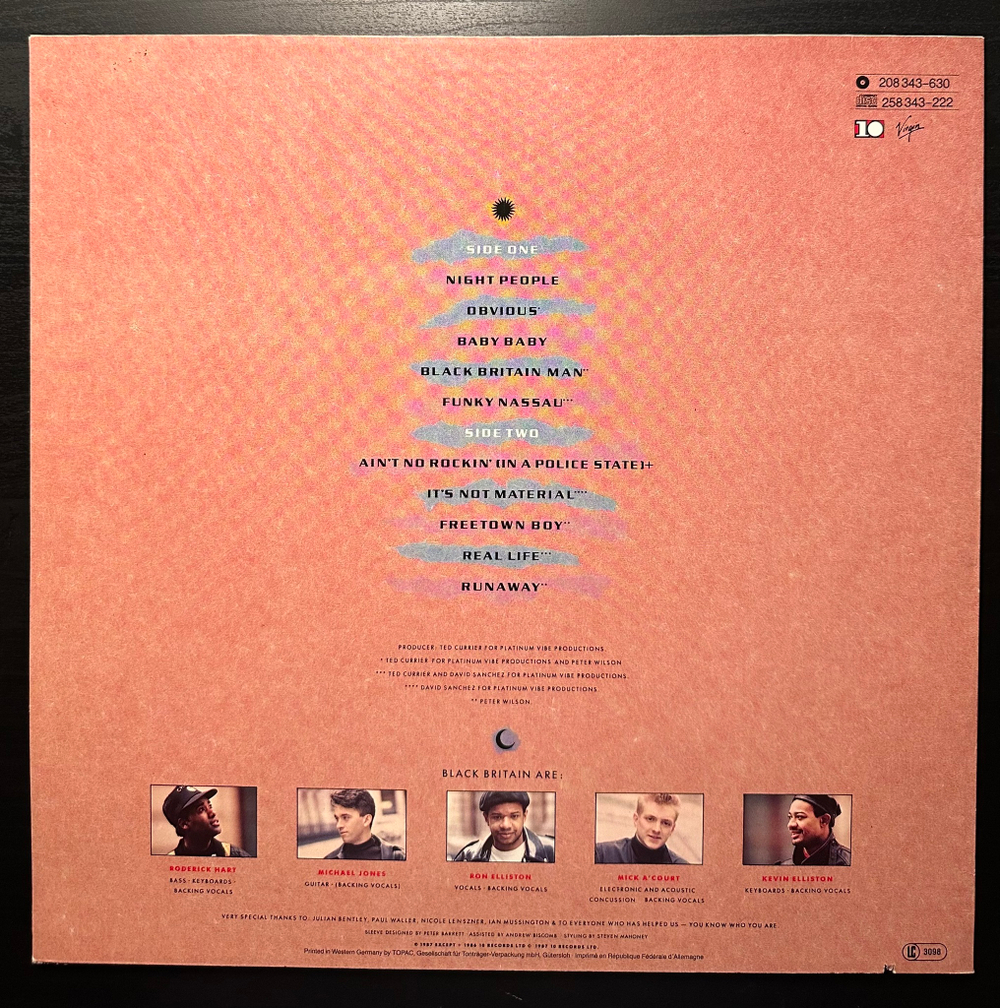 Black Britain - Obvious (Европа 1987г.)