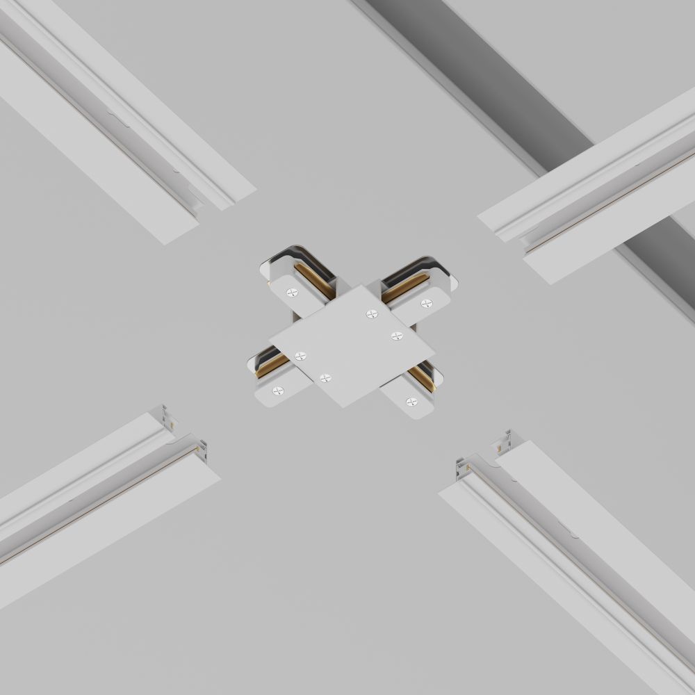 Коннектор Х-образный для однофазного шинопровода Maytoni Unity TRA002CX-11W